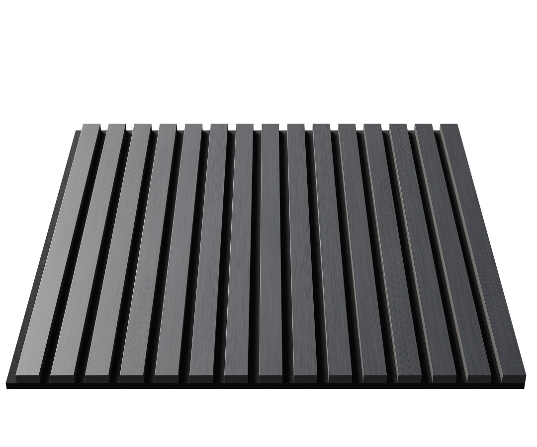 МДФ стеновая панель акустическая Cosca Decor Монако Дуб Антрацит Темно-серый черный войлок 600×600×21